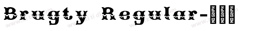 Brugty Regular字体转换